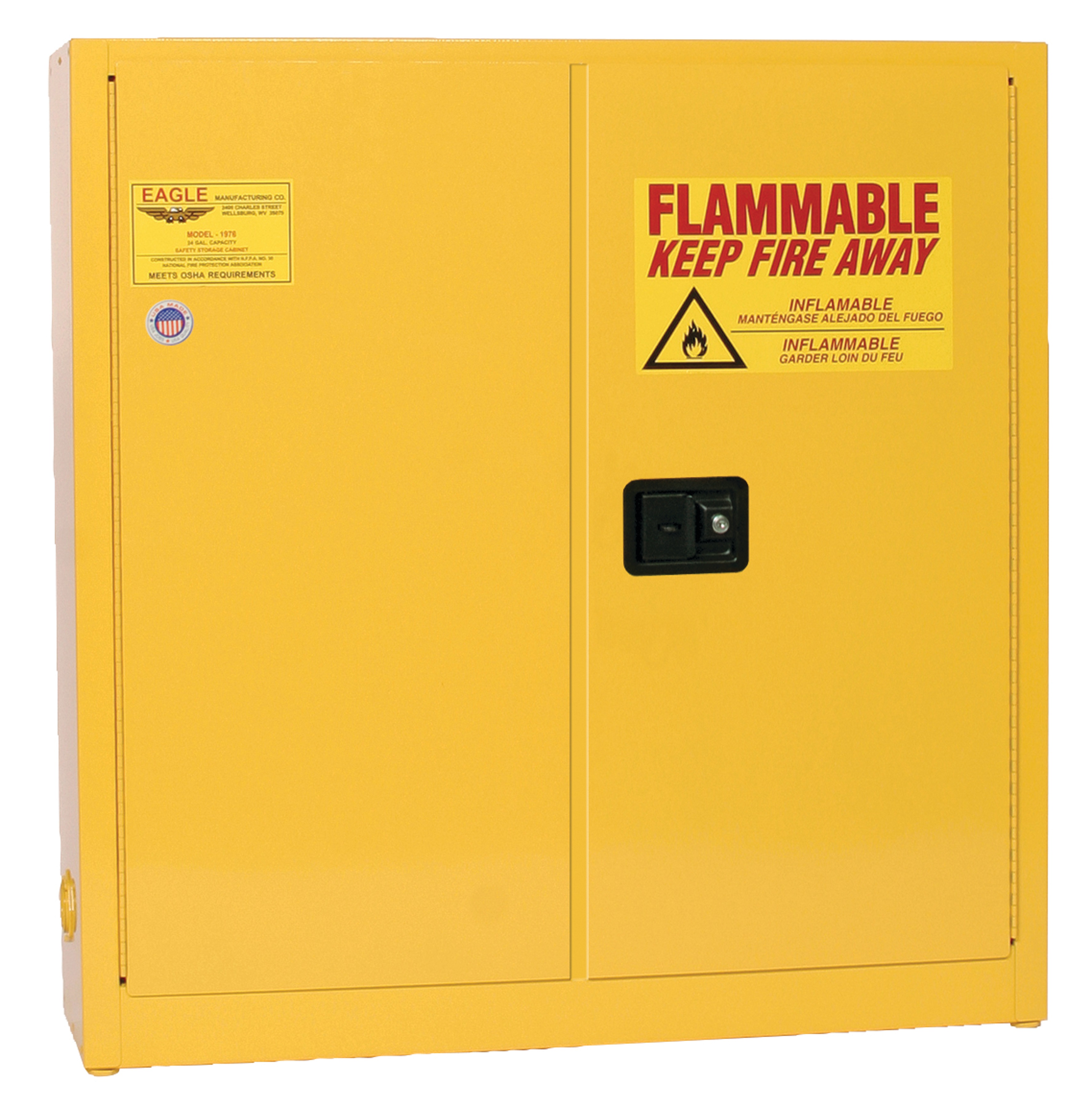 Eagle Wall-Mount Flammable Safety Cabinet
