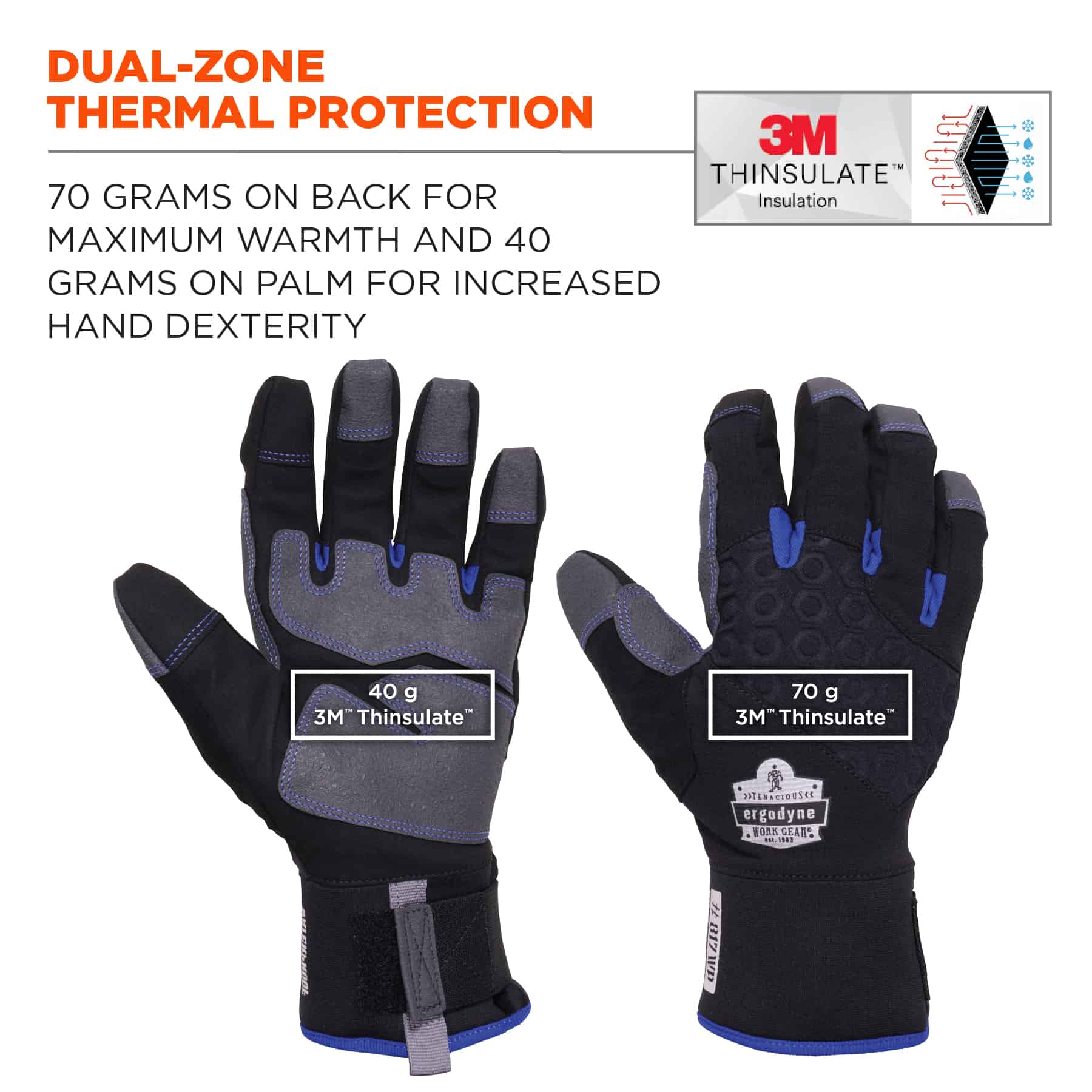 Reinforced Thermal Waterproof Winter Work Gloves