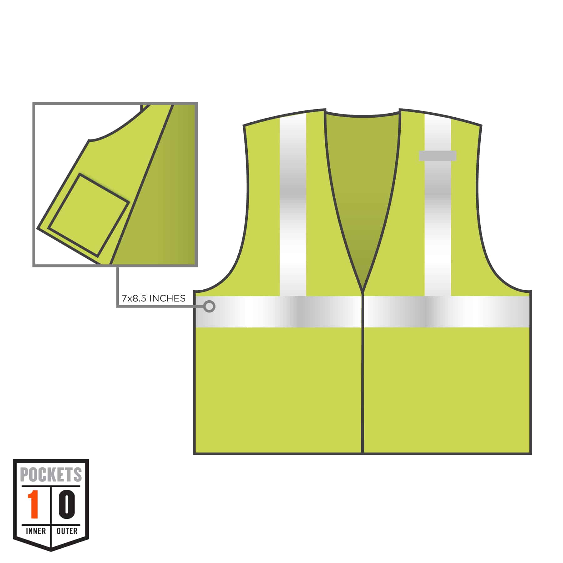 Type R Class 2 Economy Mesh Vest