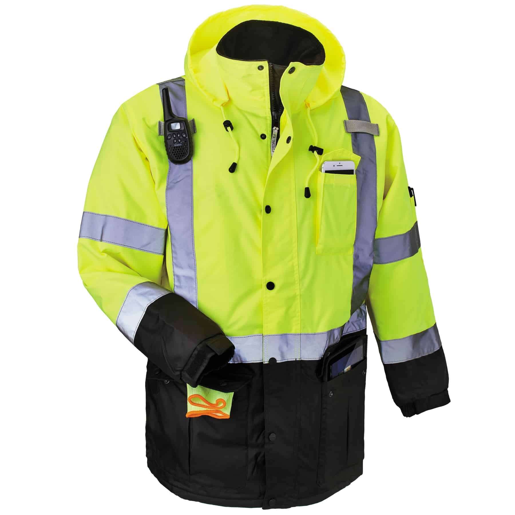 Type R Class 3 HiVis Quilted Thermal Parka HiVis Gear Choctaw