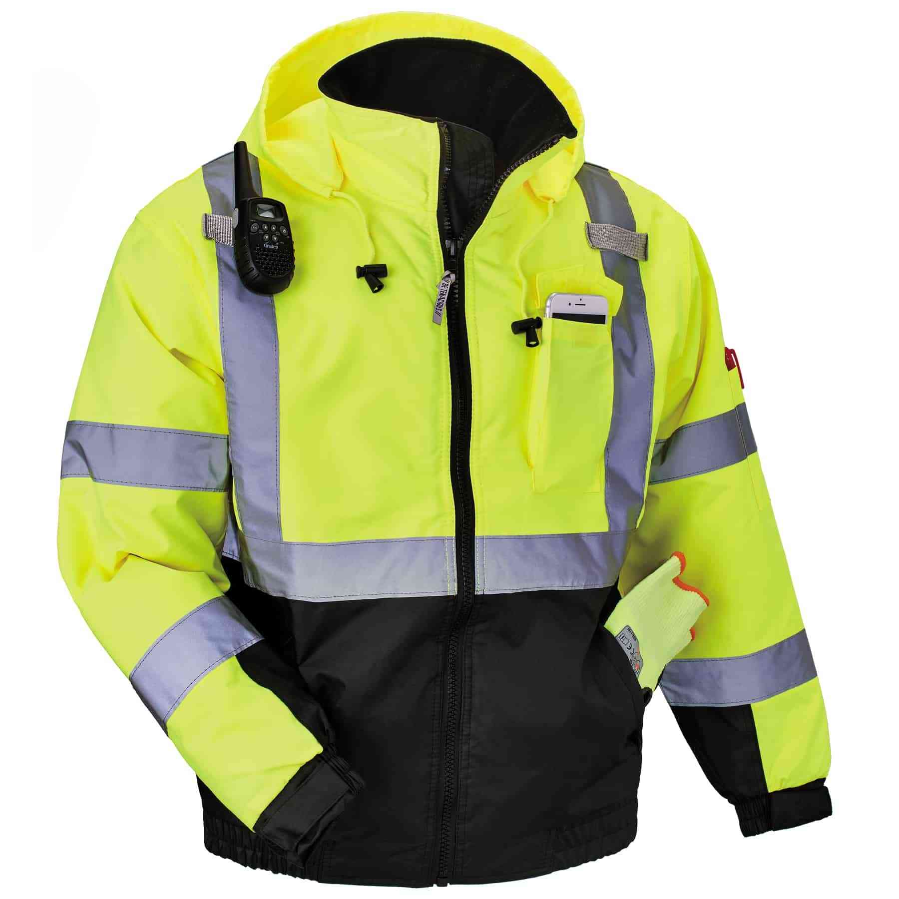 Type R Class 3 Hi-Vis Quilted Bomber Jacket