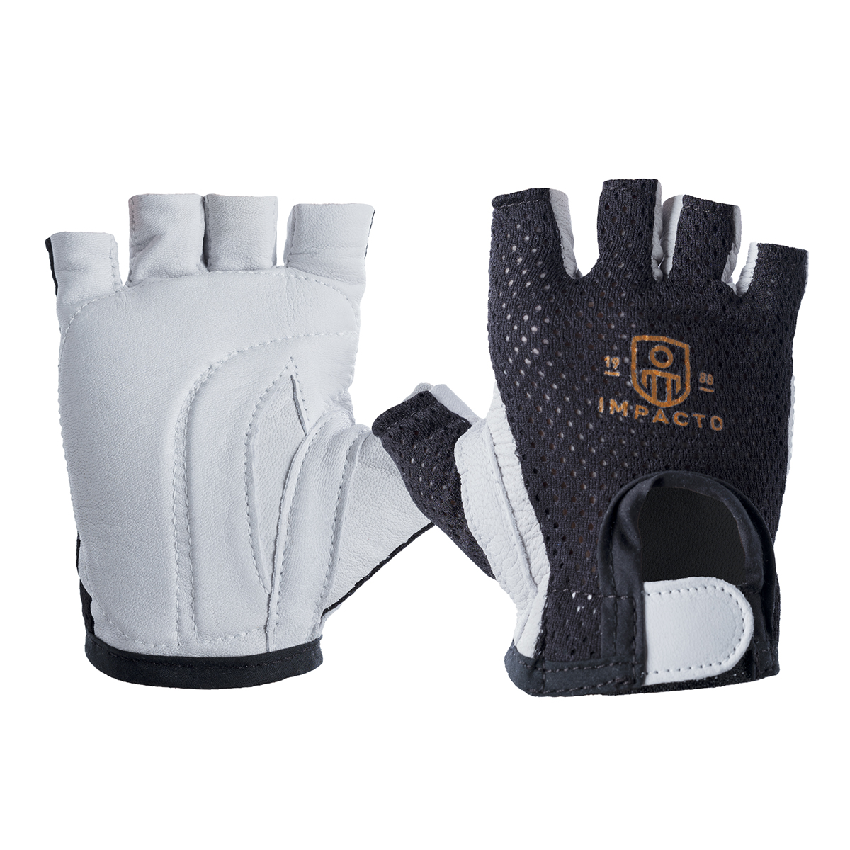 IMPACTO 410-30MLH GLOVE IMPACT PEARL/MESH 1/2 FINGERR