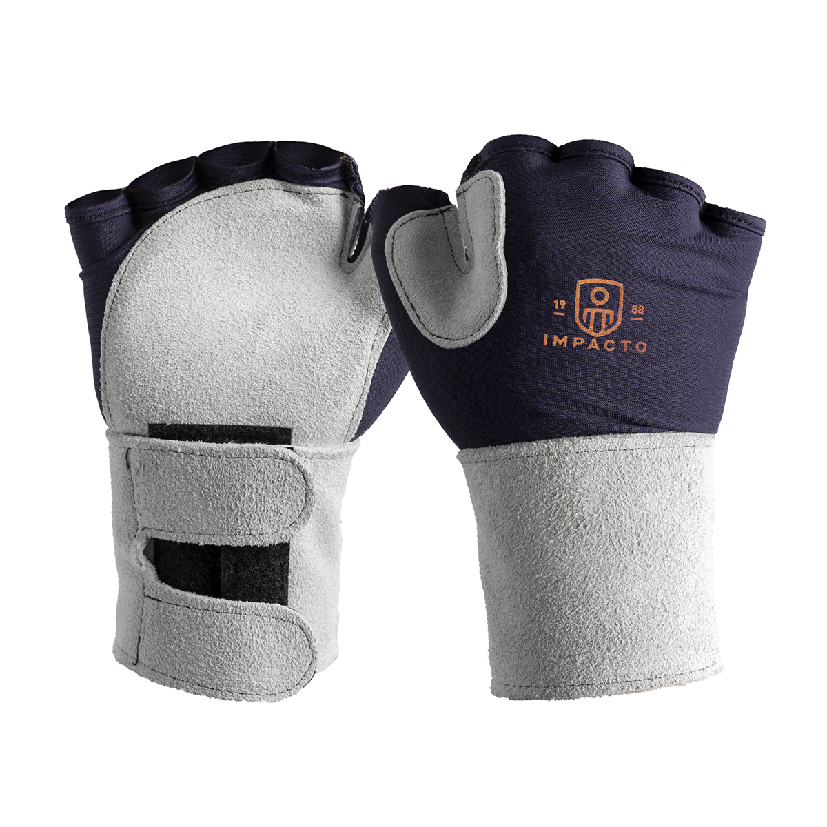 IMPACTO 704-10LLH GLOVE IMPACT SUEDE WRIST SUP