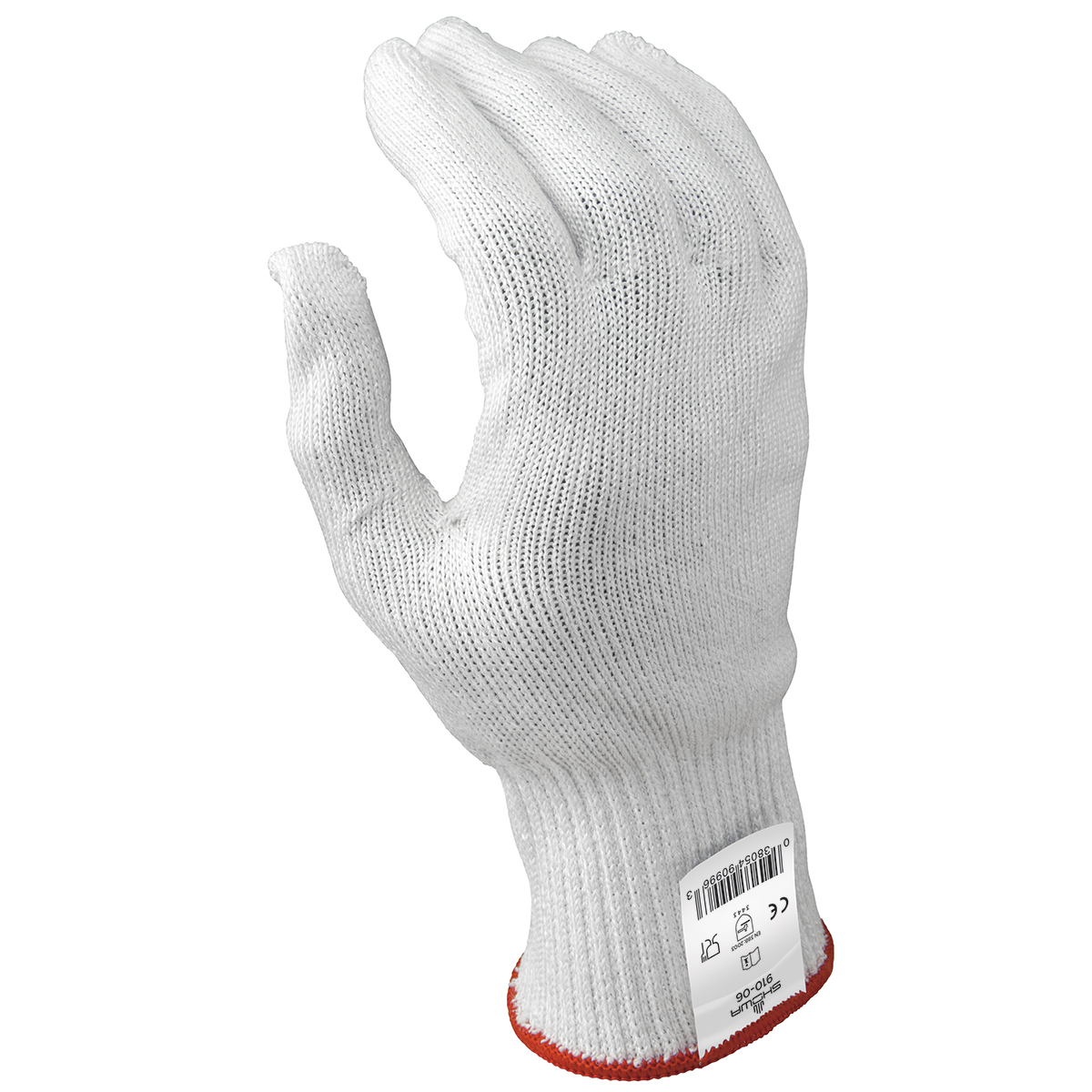 Cut resistant, 10-gauge, seamless knit, DYNEEMA® engineered fiber, white ambidextrous, smooth grip, extra small ANSI CUT LEVEL A6