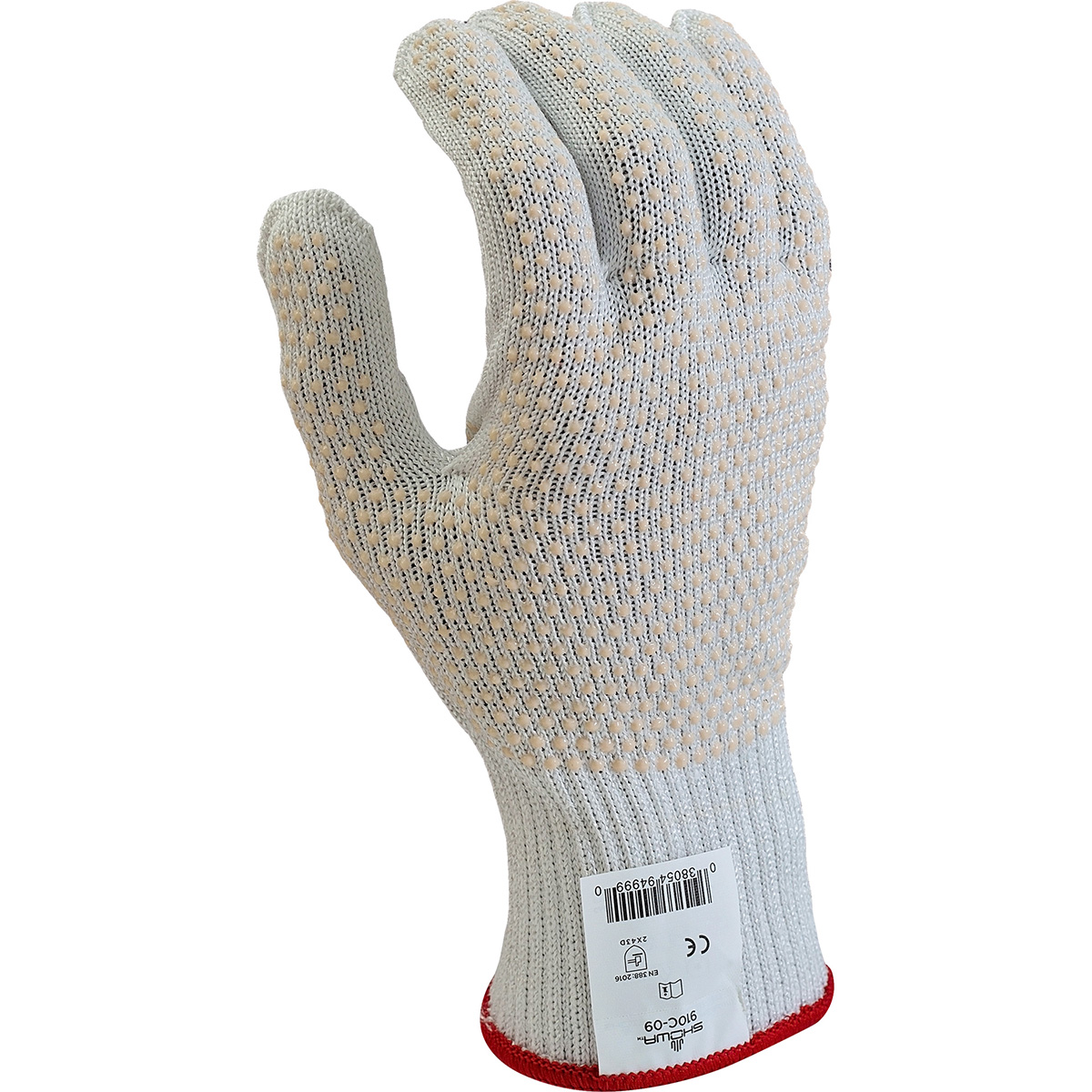 Cut resistant, 10-gauge, seamless knit, dipped, DYNEEMA® engineered fiber, white, ambidextrous, smooth grip, medium ANSI CUT LEVEL A6