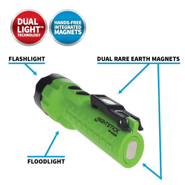 Nightstick X-Series Dual-Light™ Flashlight w/Dual Magnets - 3 AA