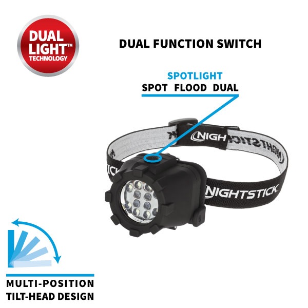 Nightstick Dual-Light™ Headlamp