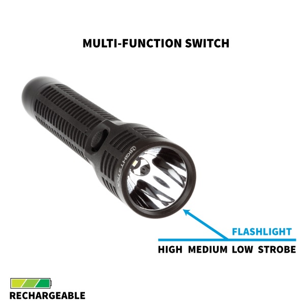 Nightstick Polymer Multi-Function Duty / Personal-Size Flashlight - Rechargeable