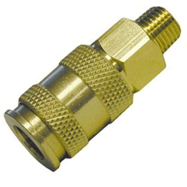 COUPLER, 1/4IN UNI, 1/4IN NPT(M) BT