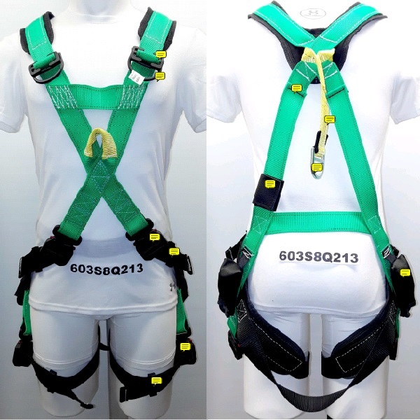 HARNESS, X-STYLE DIELECTR WITH 12" PIGTAIL SZ SM