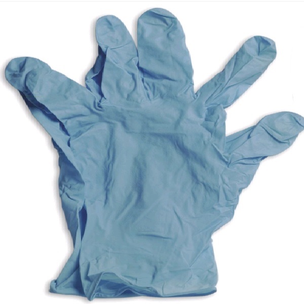 GLOVES, DISPOSABLE, NITRILE ONE SIZE, BLUE, PK2