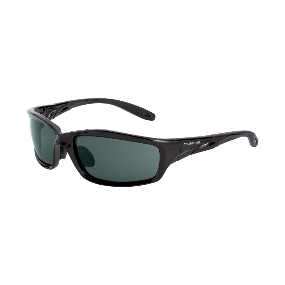 Infinity Premium Safety Eyewear - Crystal Black Frame - Smoke Lens