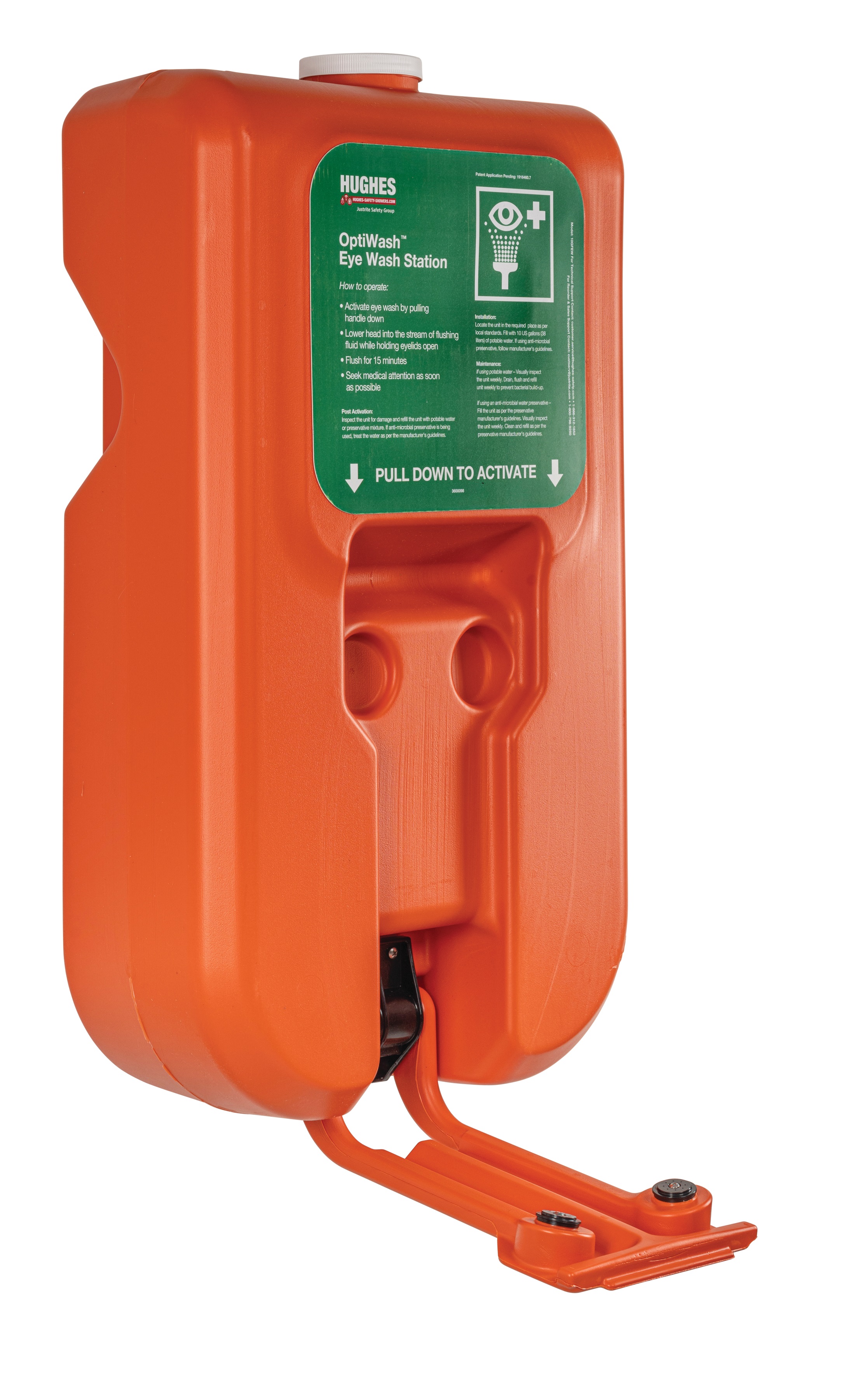 Hughes Portable Eyewash Station, 10 Gallons