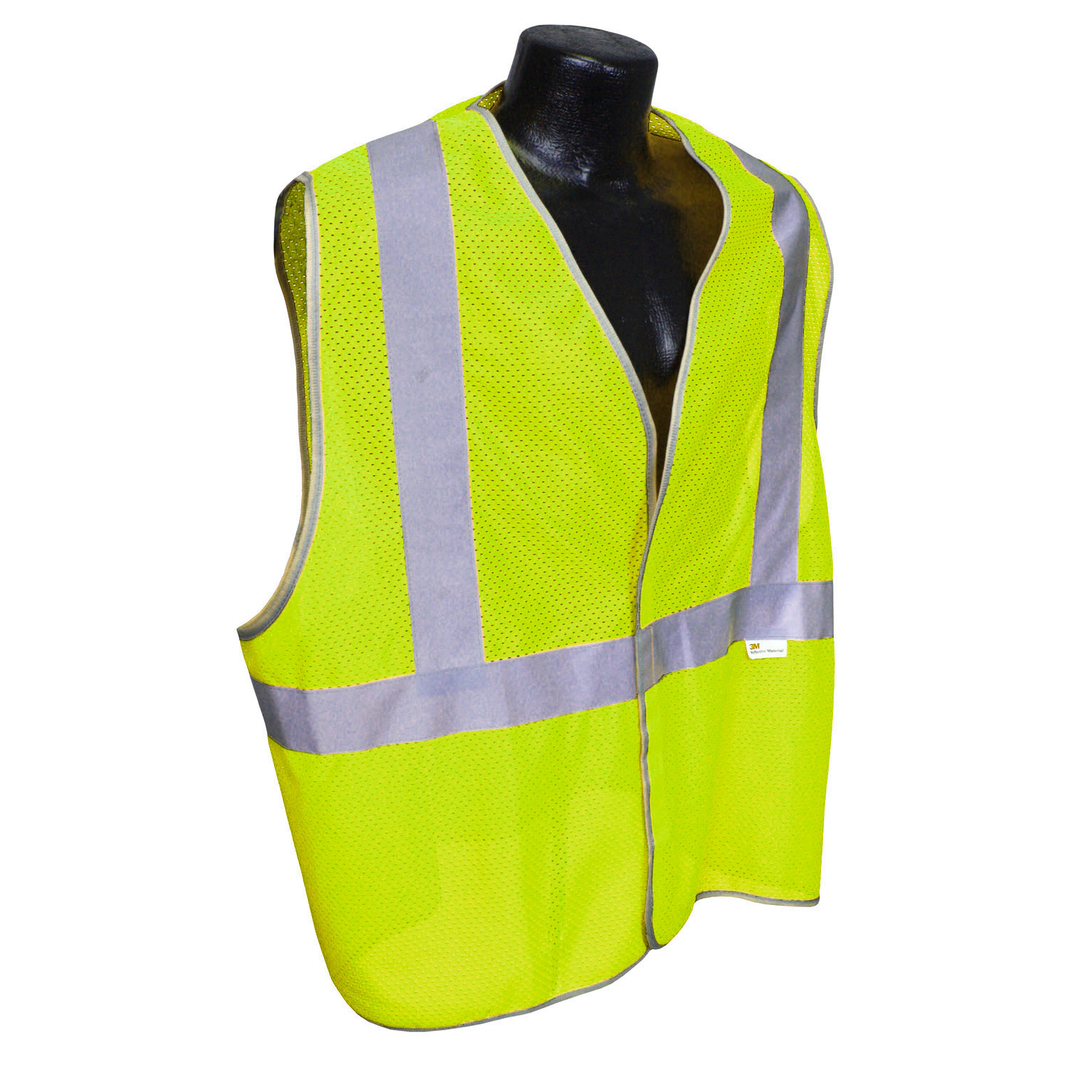 5ANSI-PC Type R Class 2 Safety Vest - 3.5oz Poly Mesh - Green - Size 3X