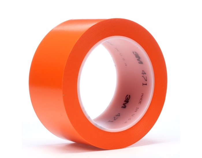 TAPE, SERIES 471, VINYL, 1/4" X 36 YARDS, ORANGE