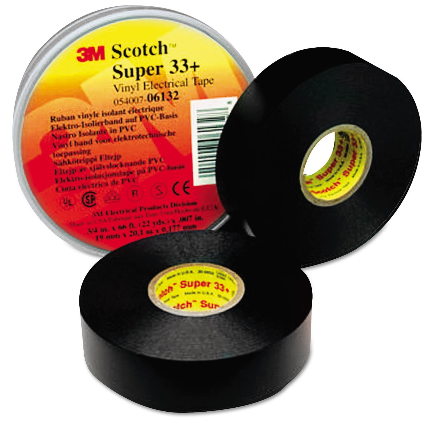 TAPE, VINYL, 3/4" X 66', BLACK ELECTRICAL