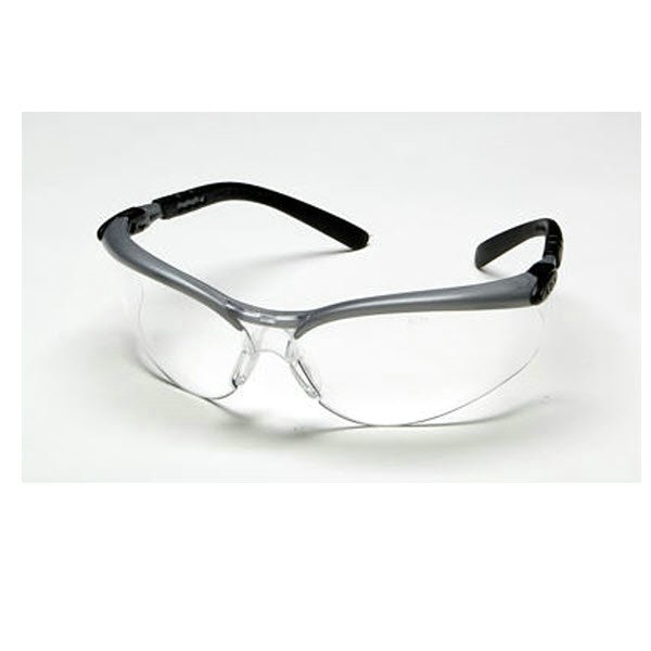 GLASSES,BX SERIES,SILVER/BLACK FRAME,CLEAR ANTI-FOG LENS