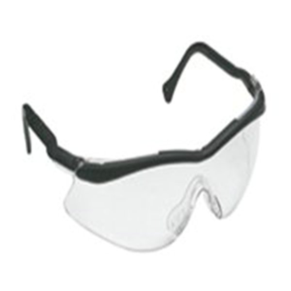 GLASSES,QX2000 BLACK SPAT FRAME CLEAR LENS