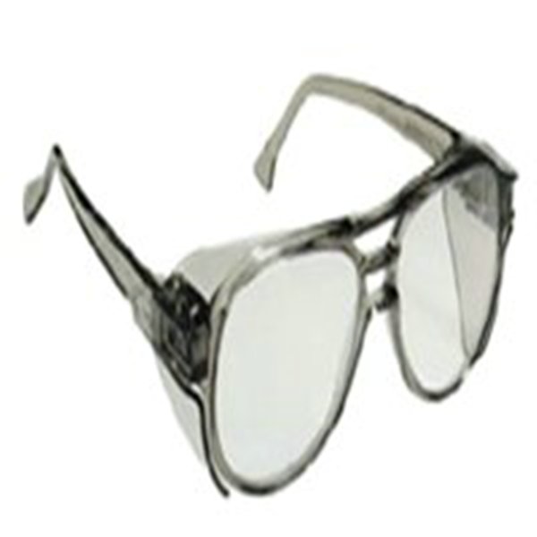 SAFETY GLASSES,AEROSITE,SLATE FRAME,CLEAR LENS