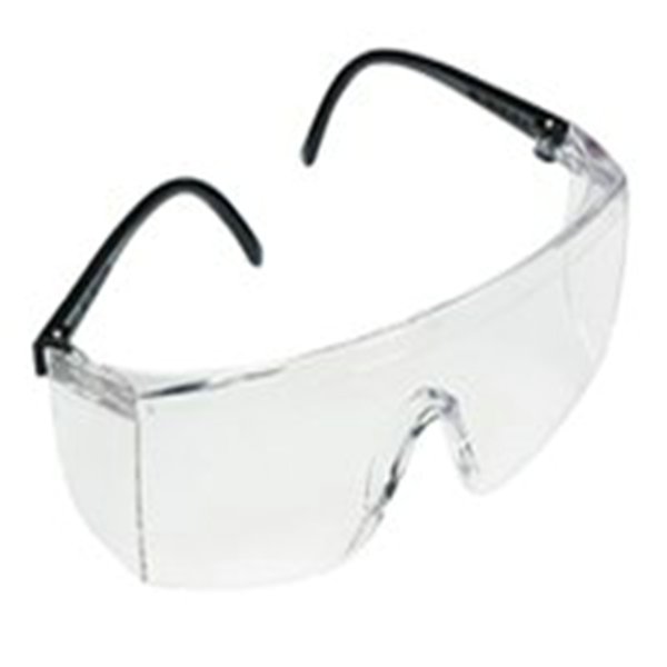 SAFETY GLASSES,SEEPRO,BLACK TEMPLE,CLEAR LENS