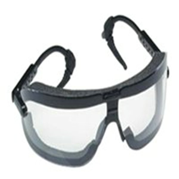 FECTOGOGGLE,BLACK ADJUSTABLE TEMPLES,CLEAR LENS