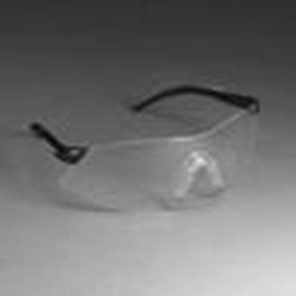 GLASSES,SAFETY,BLACK FRAME CLEAR LENS