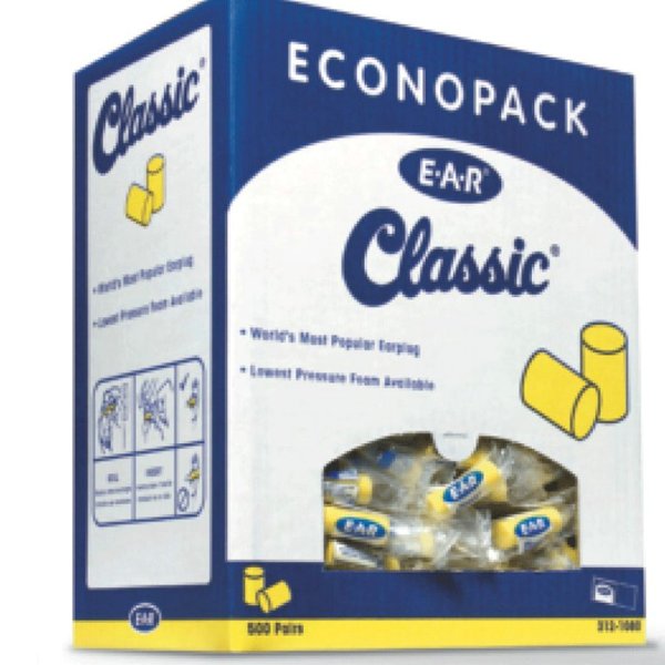 EARPLUGS CLASSIC ECONOPKCORDED, 500/BX