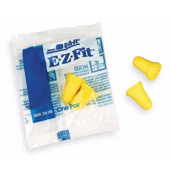 EARPLUGS,E-Z FIT,DISPOSABLE, W/O CORD,NRR 28, 200/BX