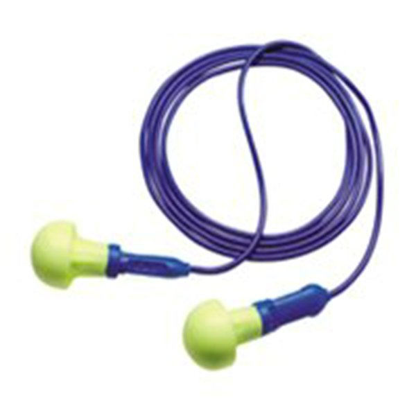 EARPLUGS,PUSH-INS,CORDED, REUSABLE,500/BX,NRR 28