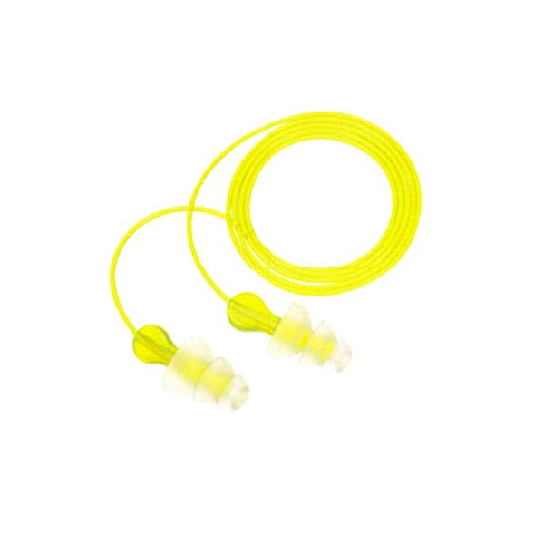 EARPLUGS,TRI-FLANGE,DISPOSABLE W/ CORD,NRR 26, 100/BX