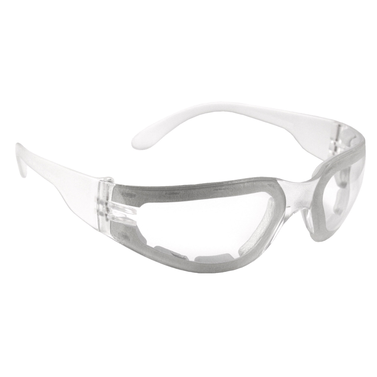 Mirage™ Foam Safety Eyewear - Clear Frame - Clear Anti-Fog Lens