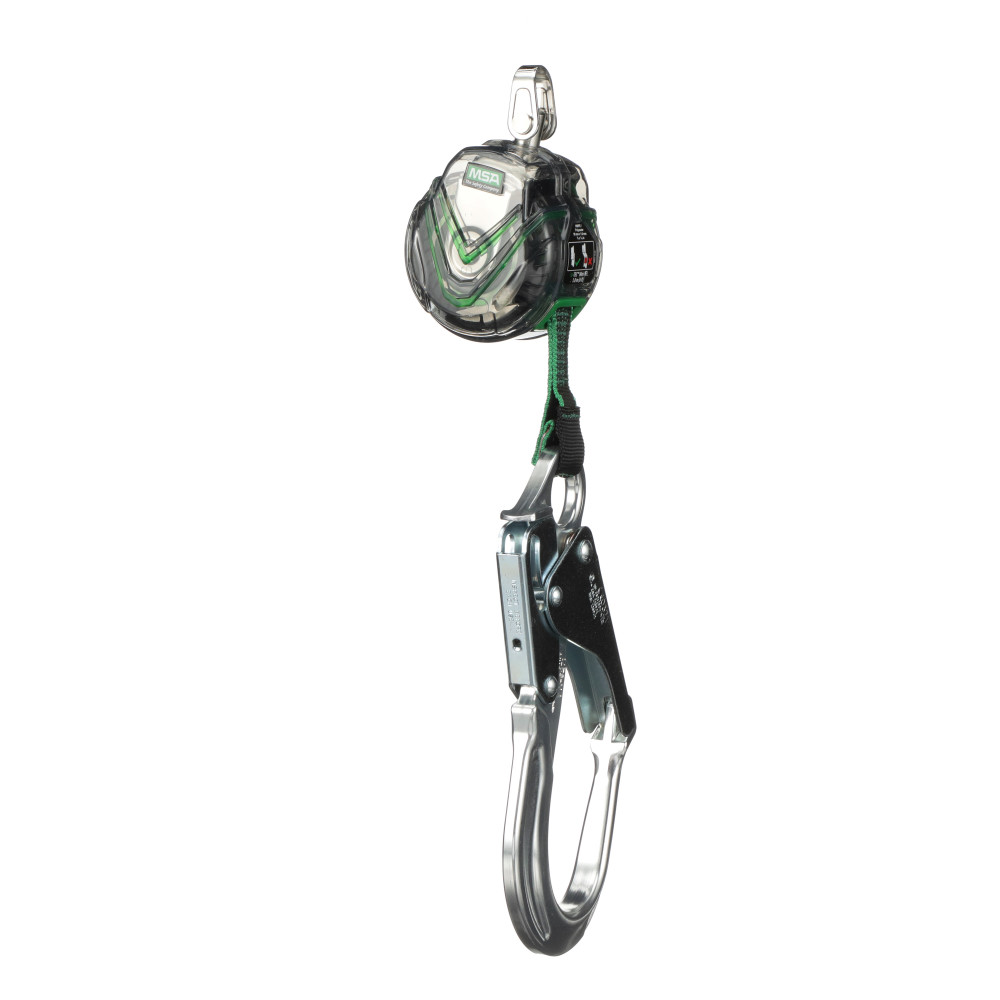 V-TEC Mini PFL, 6' (1.8m), single-leg, AL36CL snaphook, steel carabiner (top)