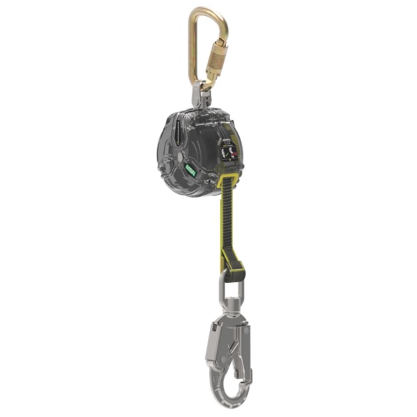 V-TEC WEB PFL, 10' (3m), single-leg, 36CS snaphook, steel carabiner (top), Clear