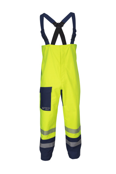 DRIFIRE FR Duostorm Bib, Class E, Yellow/Navy Blue