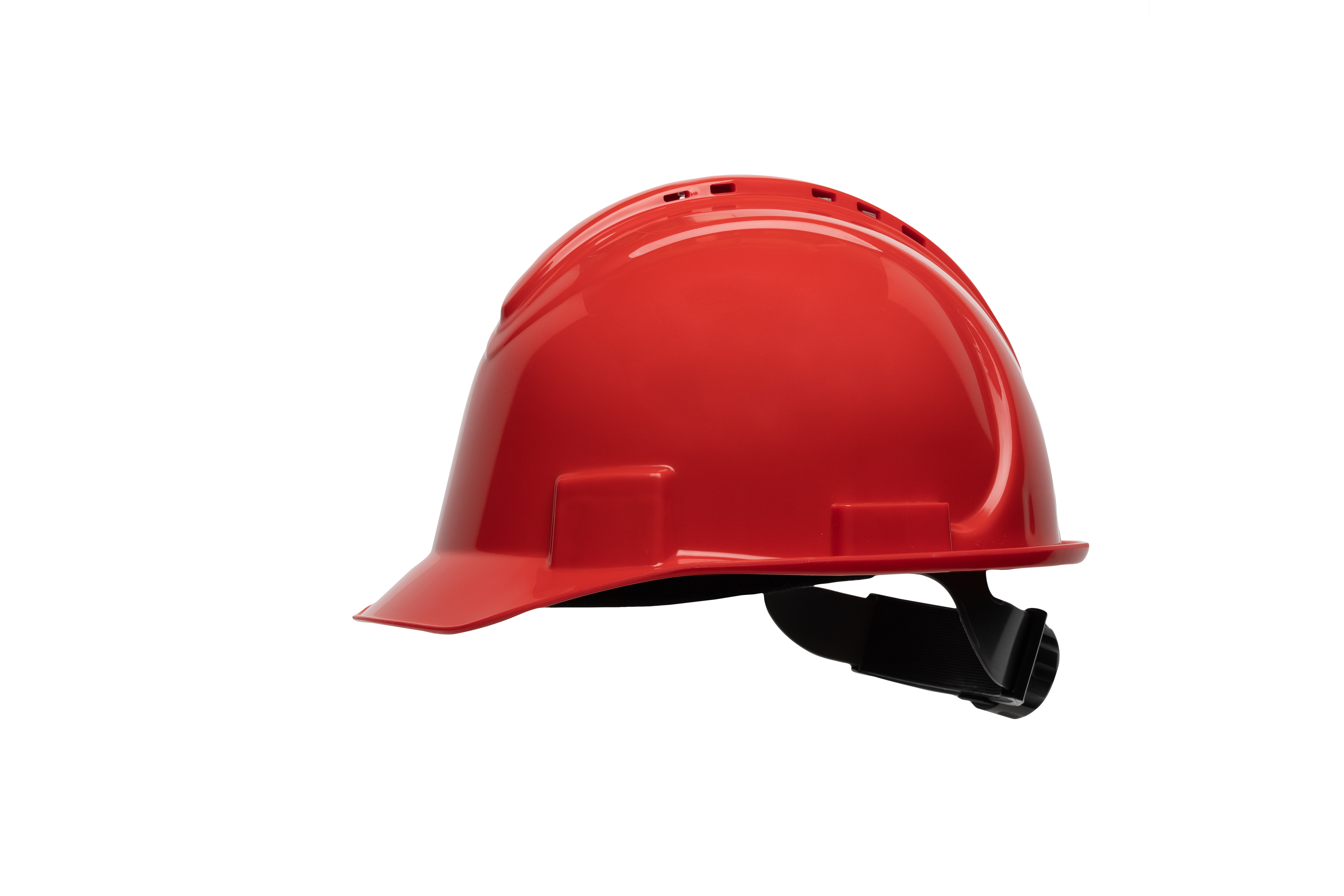 NORTH SHORT BRIM HARD HAT, VENTED, RED