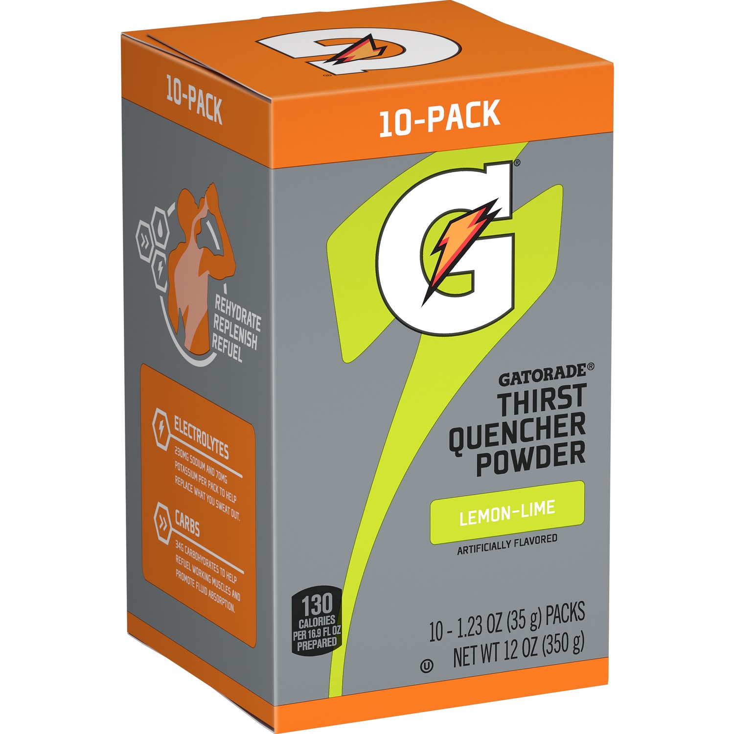 GATORADE, INSTANT POWDER, LEMON LIME, 2.12OZ 144/CS