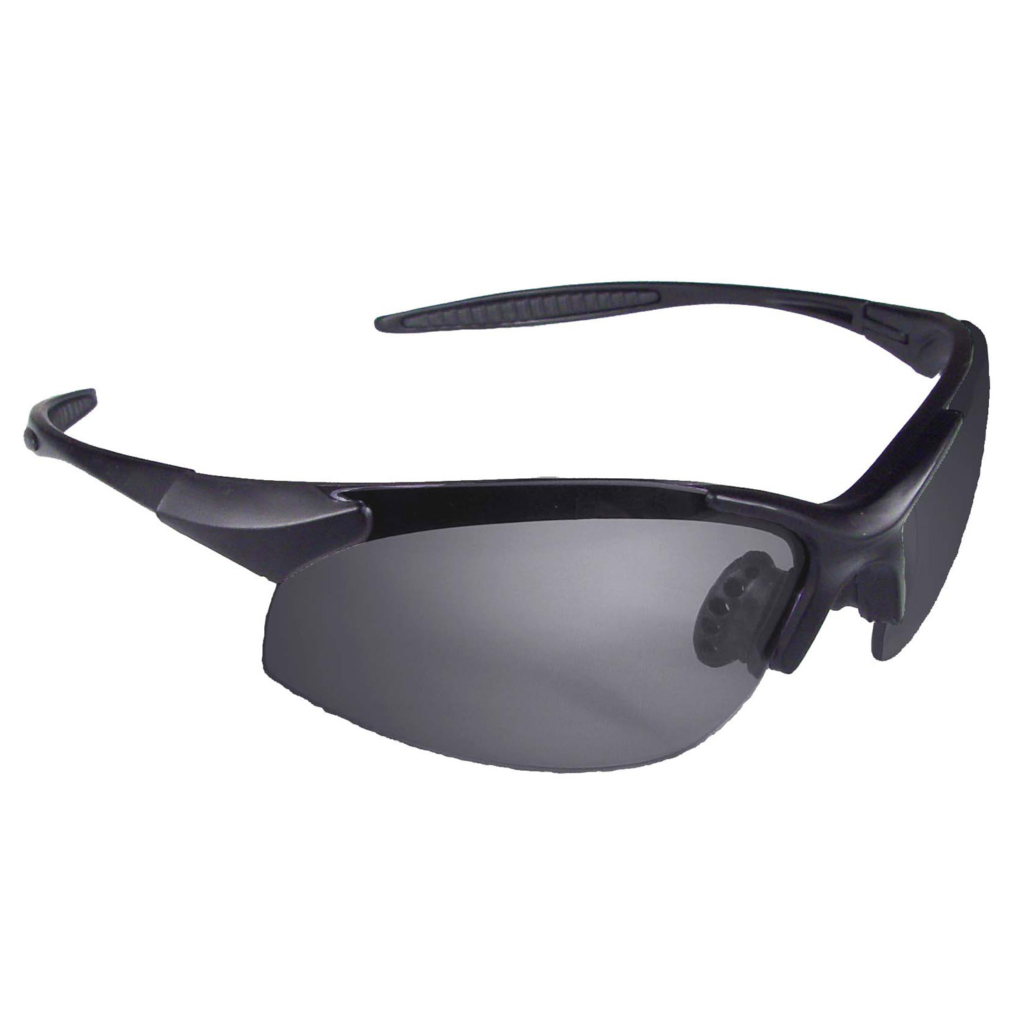 Rad-Infinity™ Safety Eyewear - Black Frame - Silver Mirror Lens