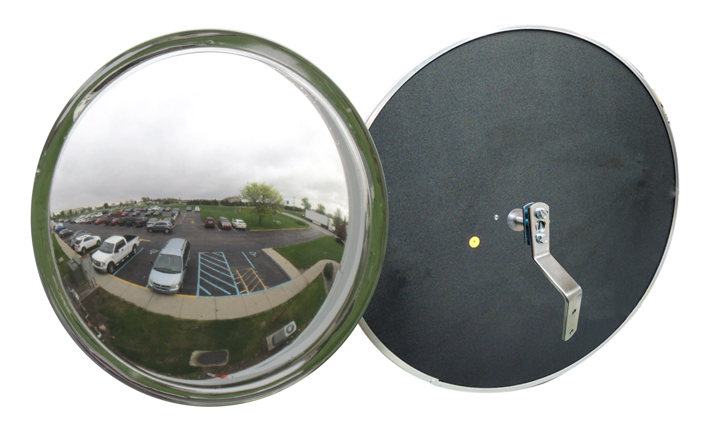 MIRROR INDOOR/OUTDOOR 24" DOME VEX WIDE VIEW With Z Bracket /Plastic Back