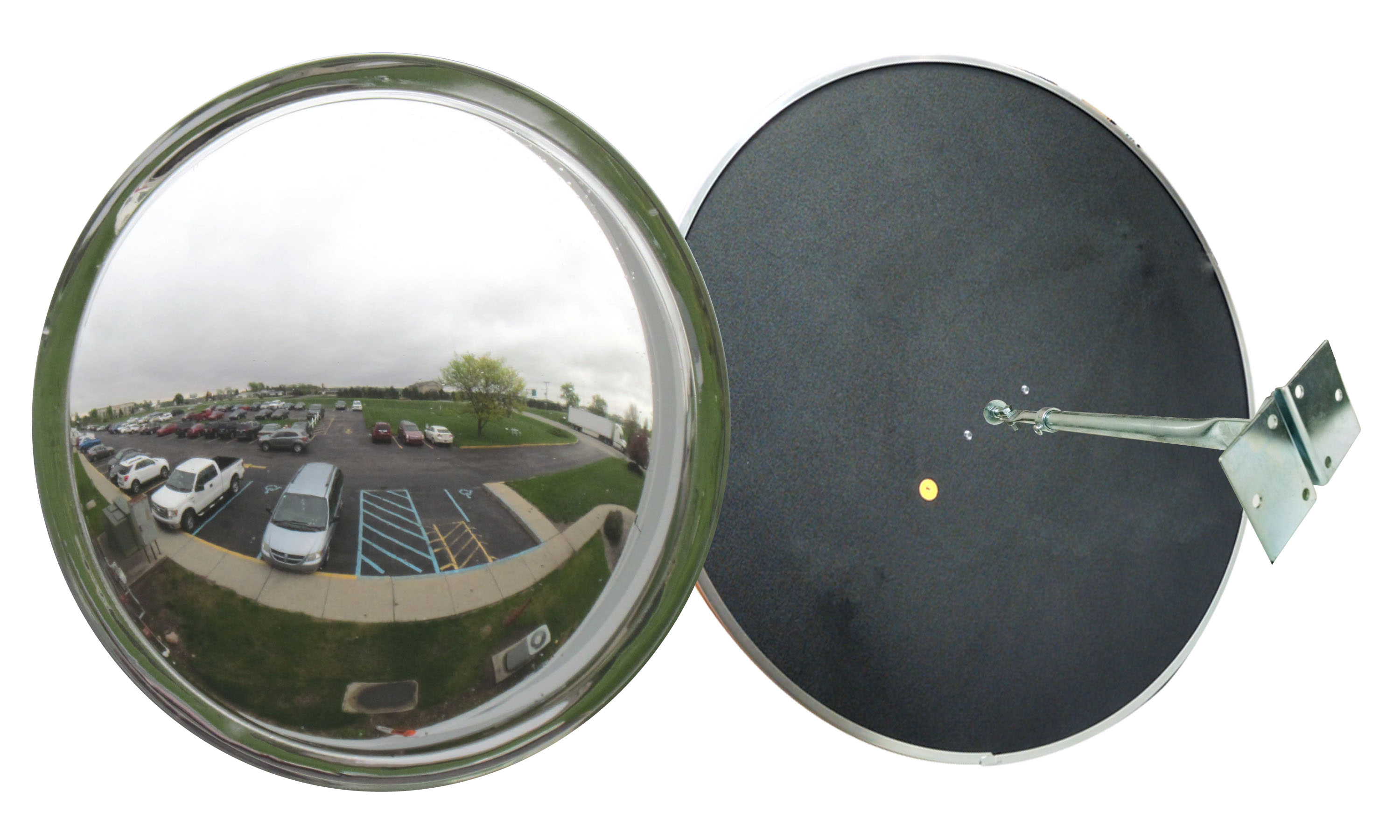 MIRROR INDOOR/OUTDOOR 32" DOME VEX WIDE VIEW With Z Bracket /Plastic Back