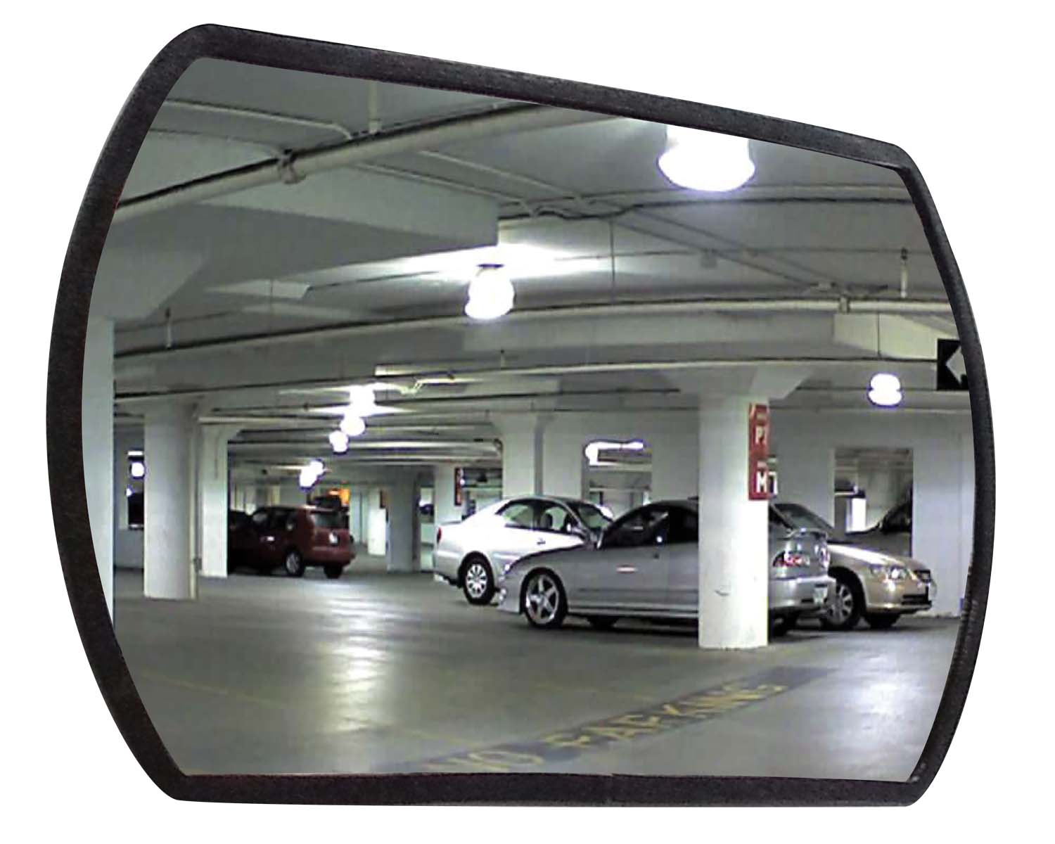 MIRROR Roundtangular CONVEX OUTDOOR 12" X 18" Plastic Back