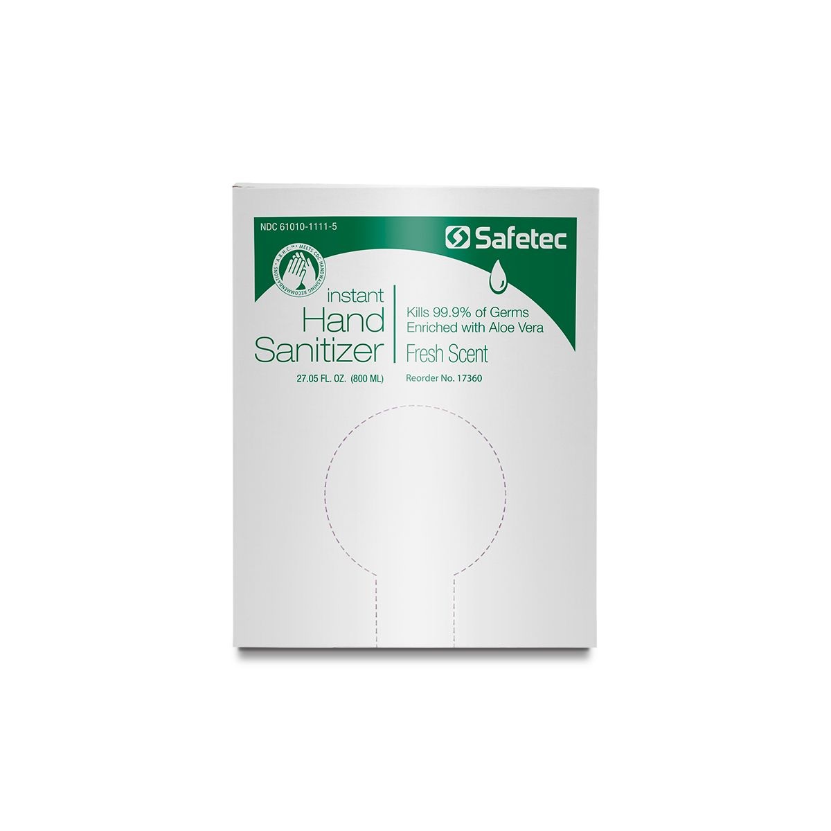 Hand Sanitizer 800 mL Manual Bag-in-Box (Fresh)