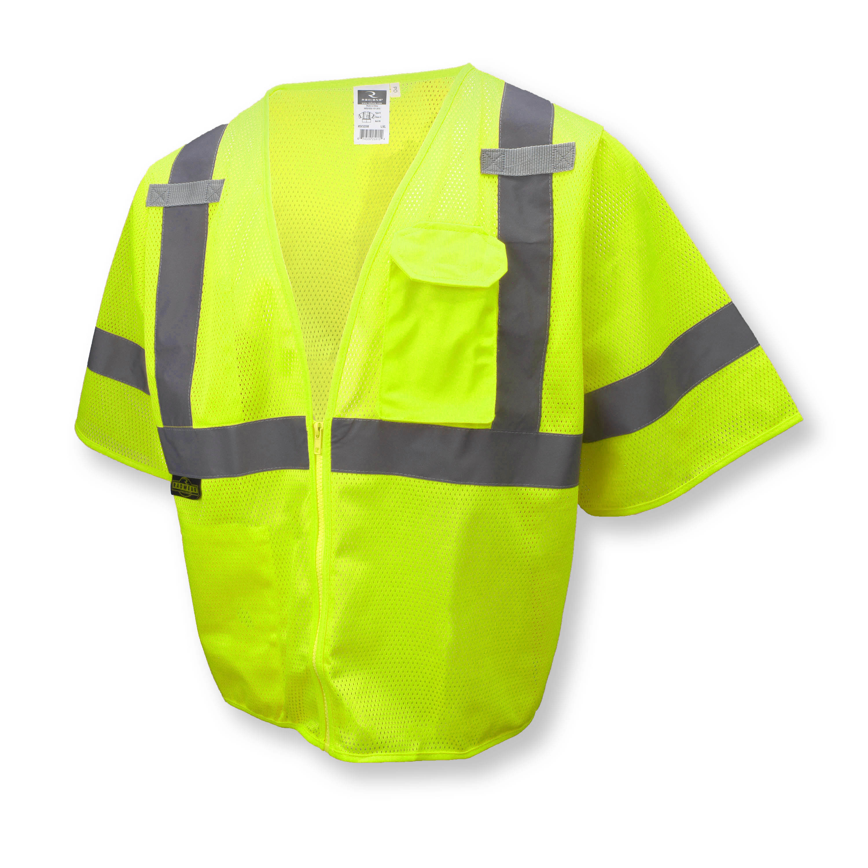 SV3 Economy Type R Class 3 Mesh Safety Vest - Green - Size 4X-5X