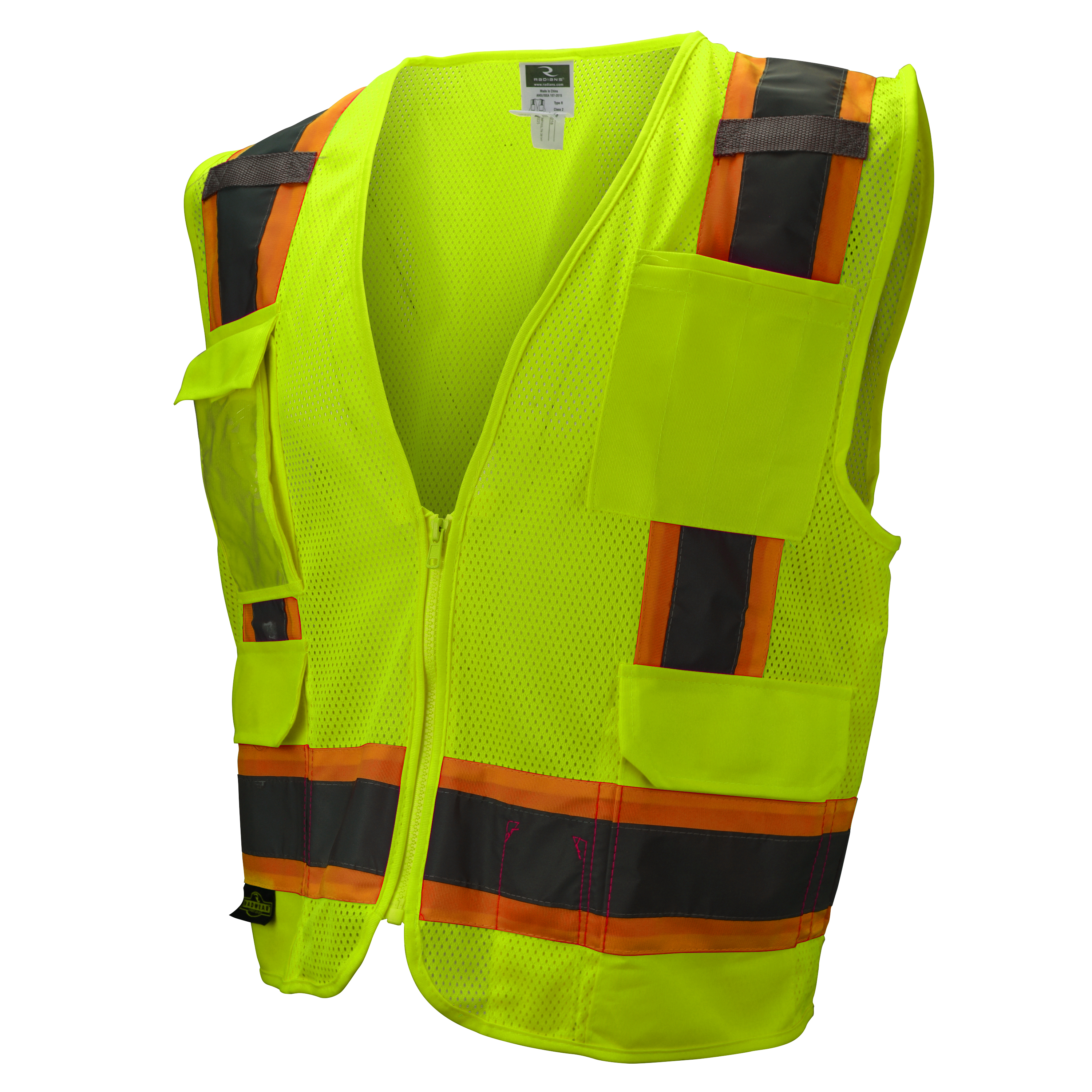 SV6 Two Tone Surveyor Type R Class 2 Mesh Safety Vest - Green - Size 4X